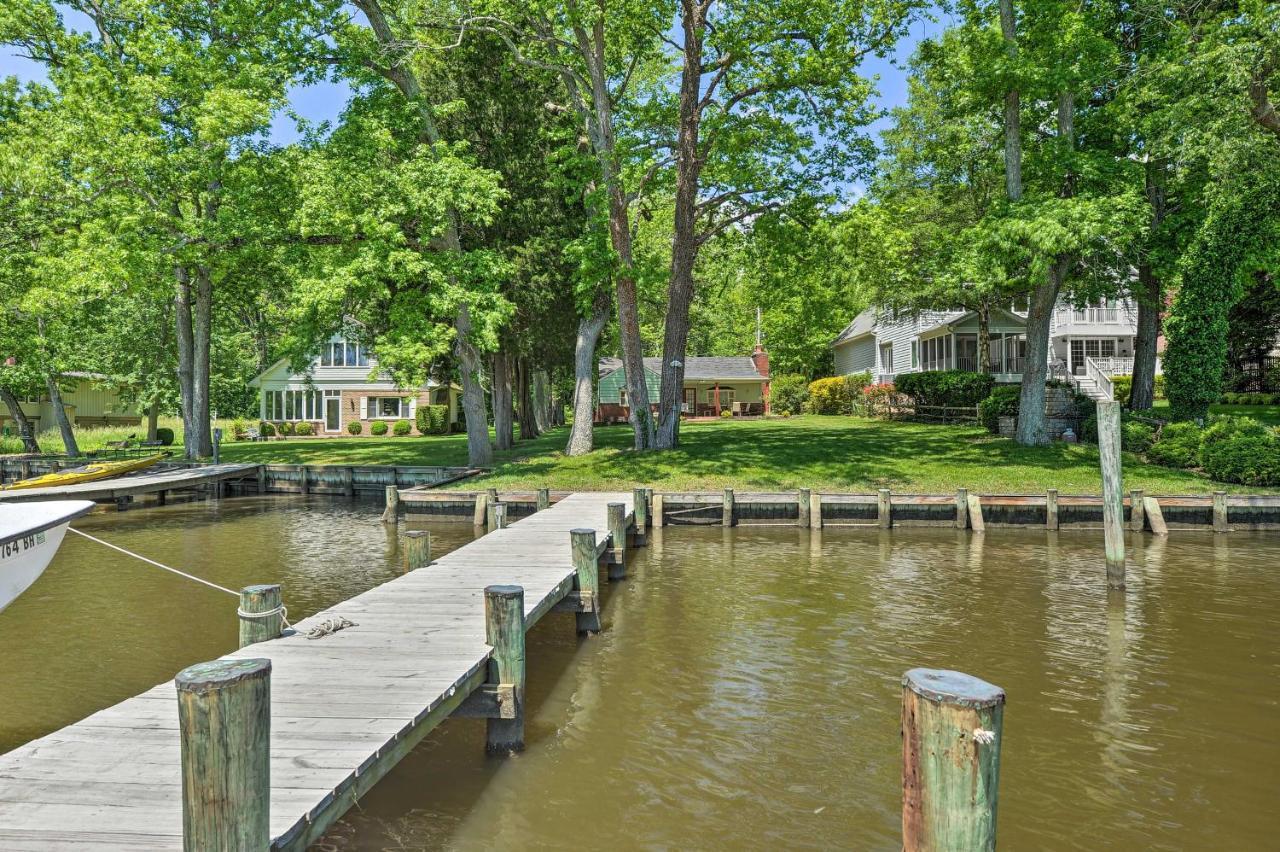 Waterfront Annapolis Home Fire Pit And Fishing Pier المظهر الخارجي الصورة