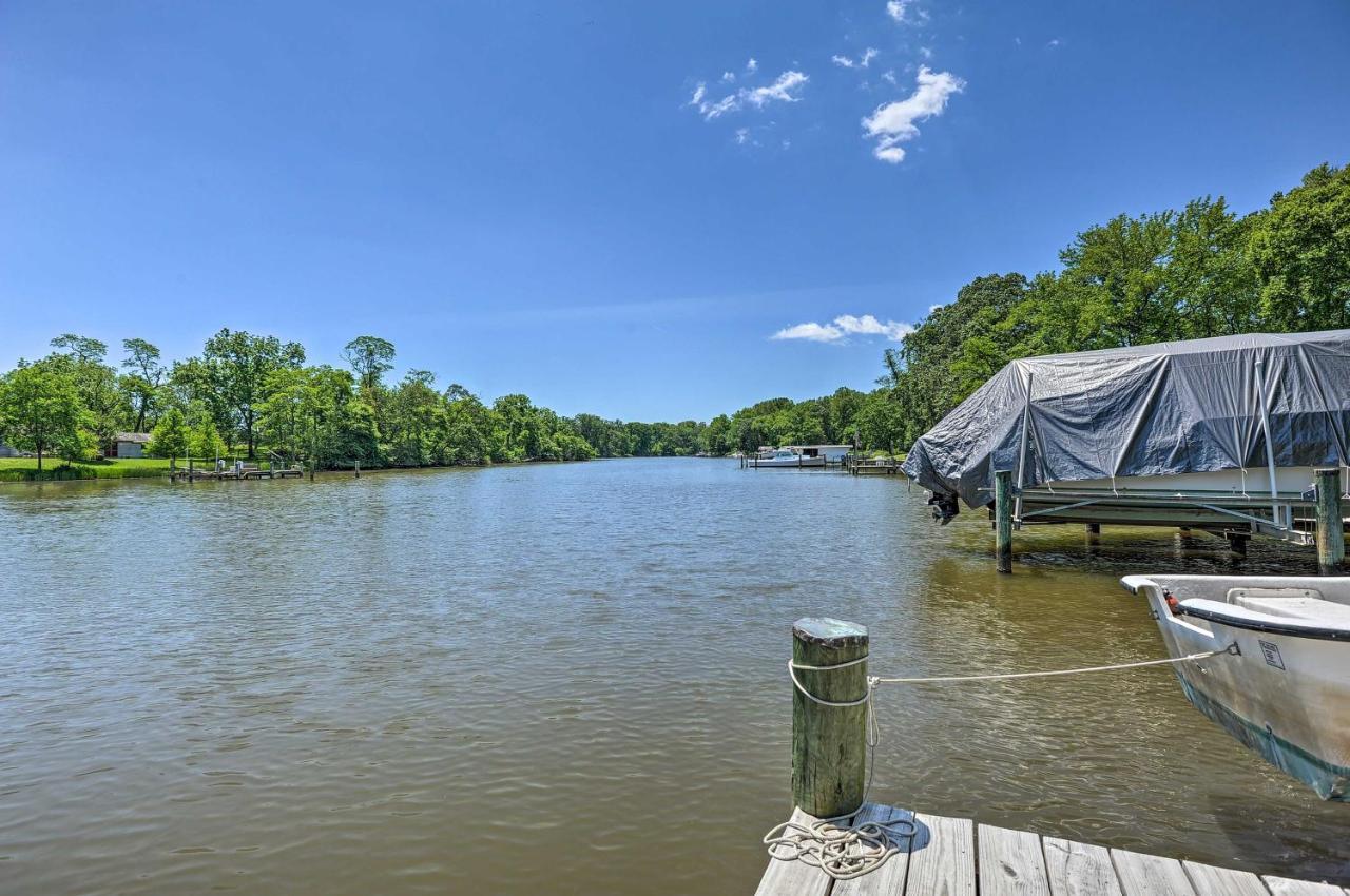 Waterfront Annapolis Home Fire Pit And Fishing Pier المظهر الخارجي الصورة