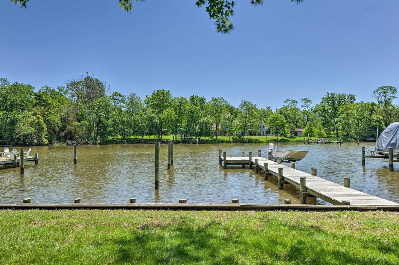 Waterfront Annapolis Home Fire Pit And Fishing Pier المظهر الخارجي الصورة