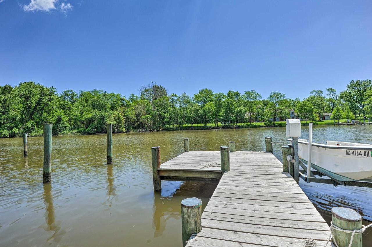 Waterfront Annapolis Home Fire Pit And Fishing Pier المظهر الخارجي الصورة